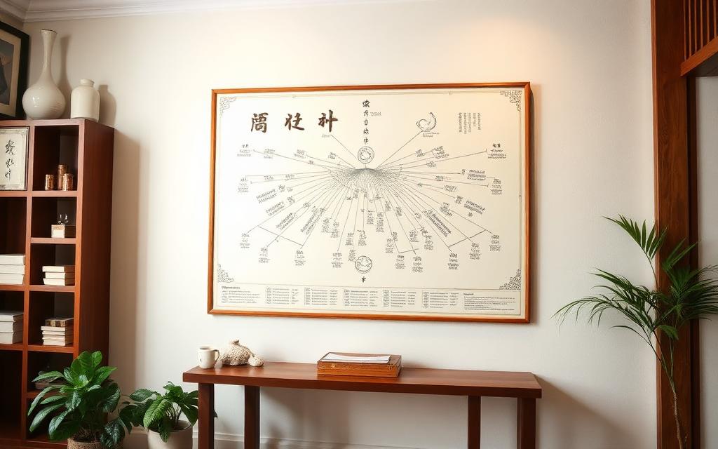 中醫針灸經絡圖掛畫 - 十二正經穴位圖解 - 針灸減肥失眠面癱調理